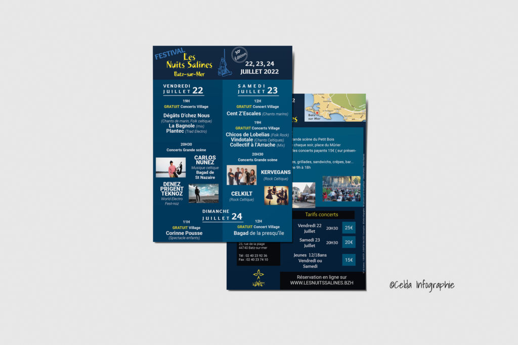 Flyer des Nuits Salines 2022