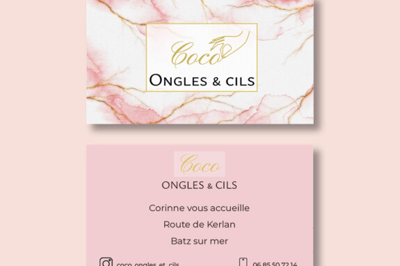 Carte de Visite "Coco" Ongles & Cils