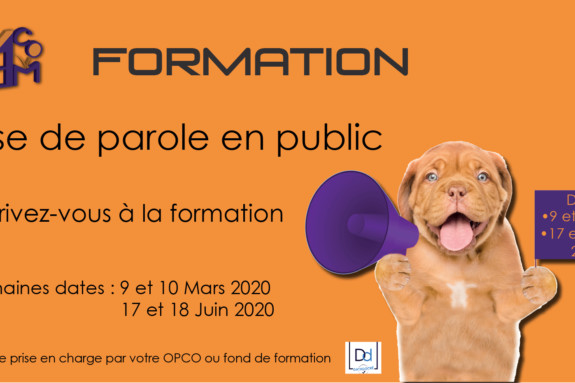 Visuel pour la formation prise de parole en public